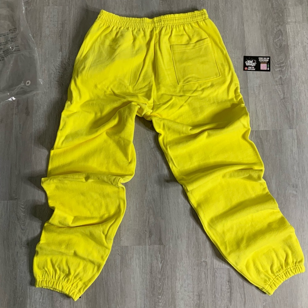 Yellow Sp5der SweatPants - Picture 7 of 7